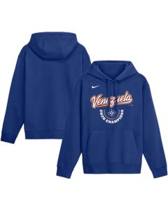 Men's Venezuela Baseball Royal 2026 World Baseball Classic Champions Arched Logo Hoodie (Royal)