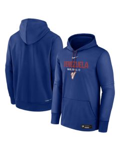 Men's Venezuela Baseball Royal 2026 World Baseball Classic Collection Dri-FIT Long Sleeve Hooded T-Shirt (Royal)