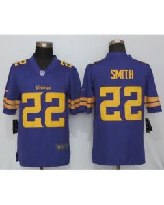 Men's Vikings #22 Harrison Smith Purple Limited Rush Stitched NFL Jersey