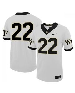 Men's Wake Forest Demon Deacons #22 White Stitched Football Jersey