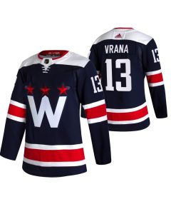 Men's Washington Capitals #13 Jakub Vrana Navy Pro Stitched Jersey