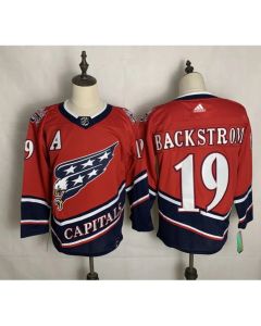 Men's Washington Capitals #19 Nicklas Backstrom 2021 Red Reverse Retro Stitched Jersey (Red)