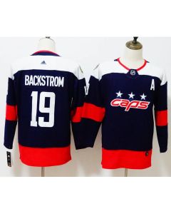 Men's Washington Capitals #19 Nicklas Backstrom Navy 2018 NHL Stadium Series Authentic Pro Stitched NHL Jersey