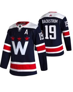 Men's Washington Capitals #19 Nicklas Backstrom Navy Pro Stitched Jersey