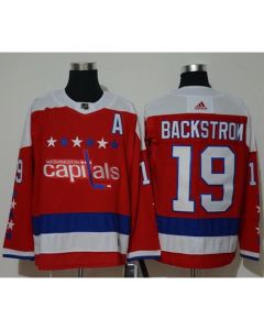 Men's Washington Capitals #19 Nicklas Backstrom Red Stitched NHL Jersey