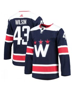 Men's Washington Capitals #43 Tom Wilson Navy Pro Stitched Jersey
