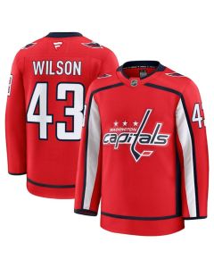 Men's Washington Capitals #43 Tom Wilson Red 2024-25 Home Stitched Hockey Premium Jersey