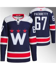 Men's Washington Capitals #67 Max Pacioretty Navy Stitched Jersey