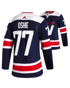 Men's Washington Capitals #77 T.J. Oshie Navy Pro Stitched Jersey