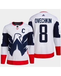 Men's Washington Capitals #8 Alex Ovechkin White/Navy Stadium Series Stitched Jersey