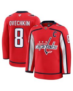 Men's Washington Capitals #8 Alexander Ovechkin Red Home Premium Jersey