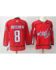 Men's Washington Capitals #8 Alexander Ovechkin Red Stitched NHL Jersey