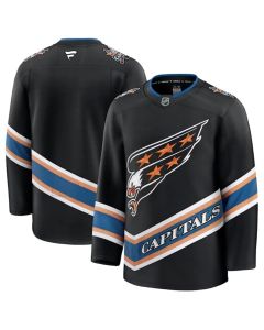 Men's Washington Capitals Blank Black 2024-25 Alternate Stitched Hockey Premium Jersey
