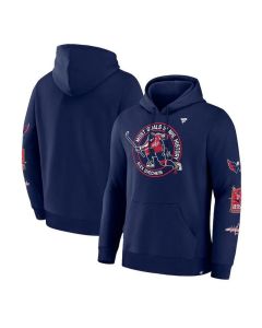 Men's Washington Capitals Navy All-Time Leading Goal Scorer Badges Pullover Hoodie