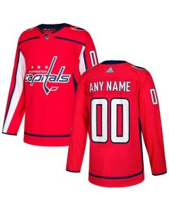Men's Washington Capitals Personalized Authentic Red Home Stitched NHL Jersey