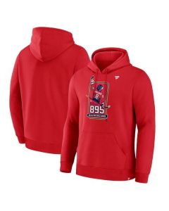 Men's Washington Capitals Red All-Time Leading Goal Scorer 895 Logo Pullover Hoodie