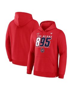 Men's Washington Capitals Red All-Time Leading Goal Scorer The Great 895 Pullover Hoodie