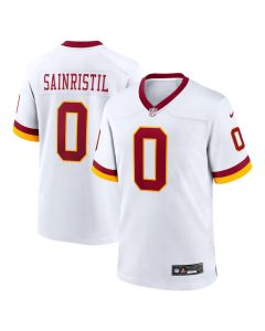 Men's Washington Commanders #0 Mike Sainristil Nike White Game Super Bowl Era Jersey (White)