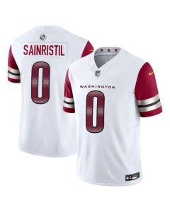 Men's Washington Commanders #0 Mike Sainristil White F.U.S.E. Vapor Limited Stitched Football Jersey (White)