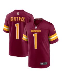 Men's Washington Commanders #1 Burgundy 2025 NFL Draft First Round Pick No. 29 Game Jersey (Burgundy)