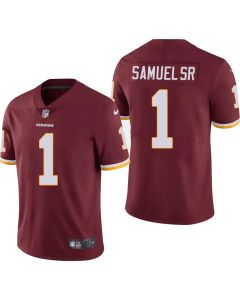 Men's Washington Commanders #1 Deebo Samuel Burgundy Vapor Stitched Football Jersey (Burgundy)
