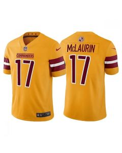 Men's Washington Commanders #17 Terry McLaurin Gold Vapor Untouchable Stitched Football Jersey