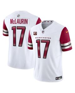 Men's Washington Commanders #17 Terry McLaurin White 2023 F.U.S.E. With 4-Star C Patch Vapor Limited Stitched Football Jersey