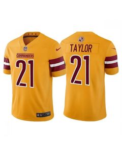 Men's Washington Commanders #21 Sean Taylor Gold Vapor Untouchable Stitched Football Jersey