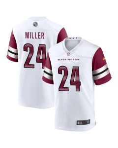 Men's Washington Commanders #24 Von Miller White 2025 F.U.S.E. Vapor Limited Stitched Football Jersey