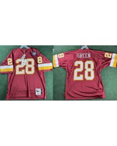 Men's Washington Commanders #28 Darrell Green Burgundy 1997 Stitched Football Jersey (Green Burgundy)