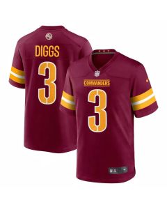 Men's Washington Commanders #3 Stefon Diggs Nike Burgundy Player Game Jersey (Burgundy)