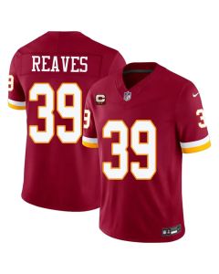 Men's Washington Commanders #39 Jeremy Reaves Burgundy 2026 With 2-Star C Patch Vapor F.U.S.E. Limited Jersey