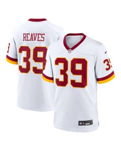 Men's Washington Commanders #39 Jeremy Reaves Nike White Game Super Bowl Era Jersey (White)