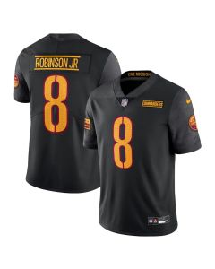 Men's Washington Commanders #8 Brian Robinson Jr. Black Vapor Untouchable Limited Jersey