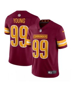 Men's Washington Commanders #99 Chase Young 2022 Burgundy Vapor Stitched Football Jersey
