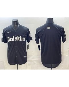 Men's Washington Commanders Black "Gothic Capitol Shadows Edition" Limited Stitched Baseball Jersey