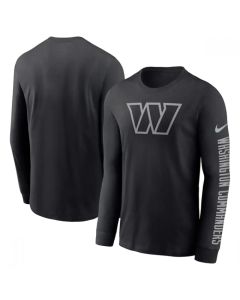 Men's Washington Commanders Black Long Sleeve T-Shirt
