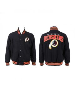 Men's Washington Commanders Black Stitched Jacket