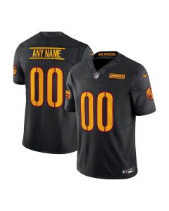 Men's Washington Commanders Black Vapor F.U.S.E. Untouchable Limited Custom Jersey (Black)