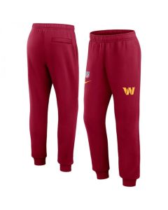 Men's Washington Commanders Burgundy Chop Block Fleece Sweatpants