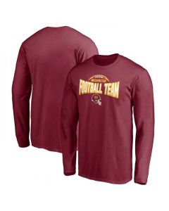Men's Washington Commanders Burgundy Clamp Down Long Sleeve T-Shirt