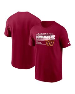 Men's Washington Commanders Burgundy Division Essential T-Shirt