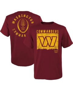 Men's Washington Commanders Burgundy Preschool Liquid Camo Logo T-Shirt