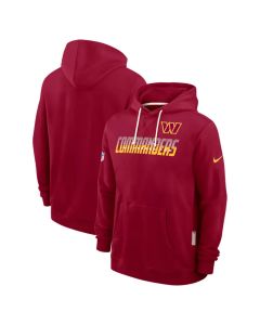 Men's Washington Commanders Burgundy Sideline Standard Issue Top Prospect Dri-FIT Hoodie (Burgundy)