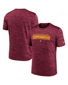 Men's Washington Commanders Burgundy Velocity Performance T-Shirt