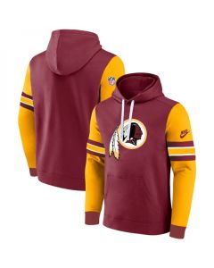 Men's Washington Commanders Burgundy/Yellow Pullover Hoodie