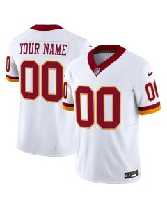 Men's Washington Commanders Custom White 2025 F.U.S.E. Throwback Vapor Limited Stitched Football Jersey (White)