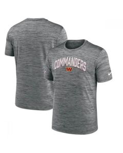 Men's Washington Commanders Gray Sideline Velocity Stack Performance T-Shirt