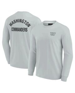 Men's Washington Commanders Grey Signature Unisex Super Soft Long Sleeve T-Shirt