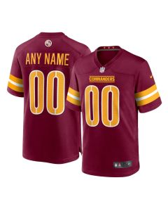 Men's Washington Commanders Nike Burgundy Game Custom Jersey (Burgundy)